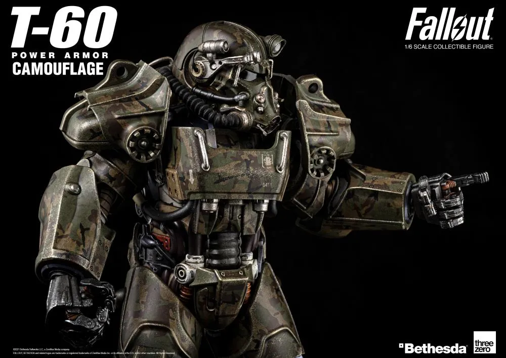 T-60 Power Armor Camouflage 1:6 Scale | Fallout | Threezero