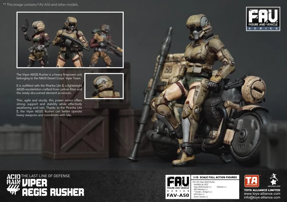 FAV-AP50 Viper AEGIS Rusher 1:18 Scale | Acid Rain FAV