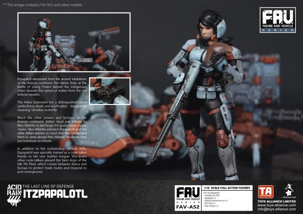 FAV-AP52 Itzpapalotl 1:18 Scale | Acid Rain FAV