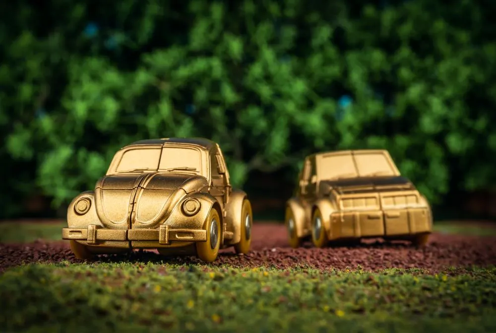H25G Herbie and H26G Vanishing Point Golden Version Set of 2 Figures | Newage the Legendary Heroes