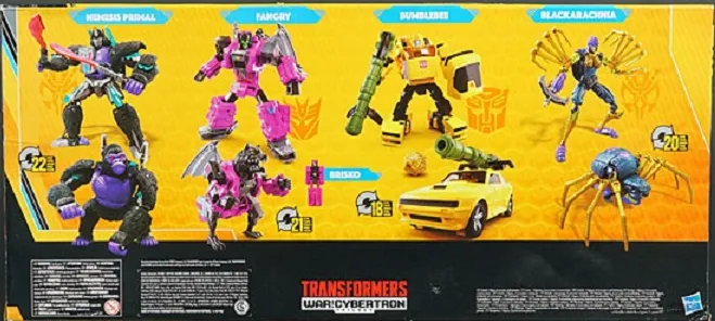 Worlds Collide Set of 4 Voyager Class | Transformers Generations Buzzworthy Bumblebee