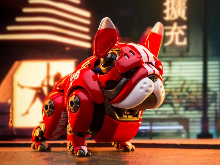 Cute Pet Mechanical Bulldog Red Version | HWJ Rambler