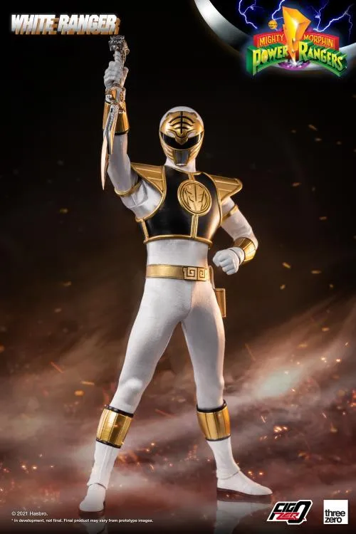 White Ranger FigZero Collectible Figure | Mighty Morphin Power Rangers | threezero