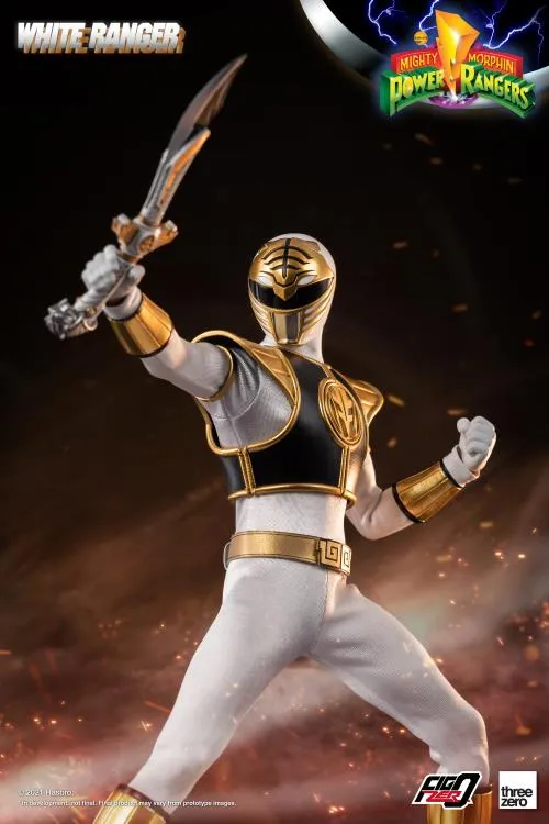 White Ranger FigZero Collectible Figure | Mighty Morphin Power Rangers | threezero
