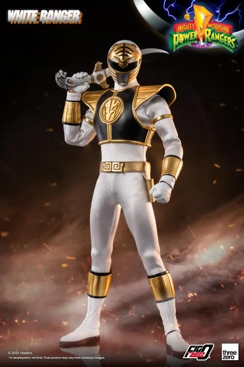 White Ranger FigZero Collectible Figure | Mighty Morphin Power Rangers | threezero