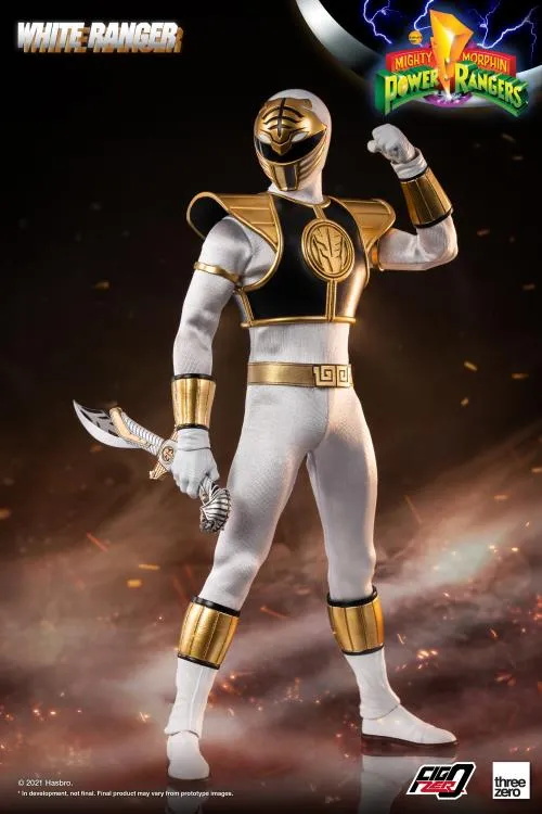 White Ranger FigZero Collectible Figure | Mighty Morphin Power Rangers | threezero