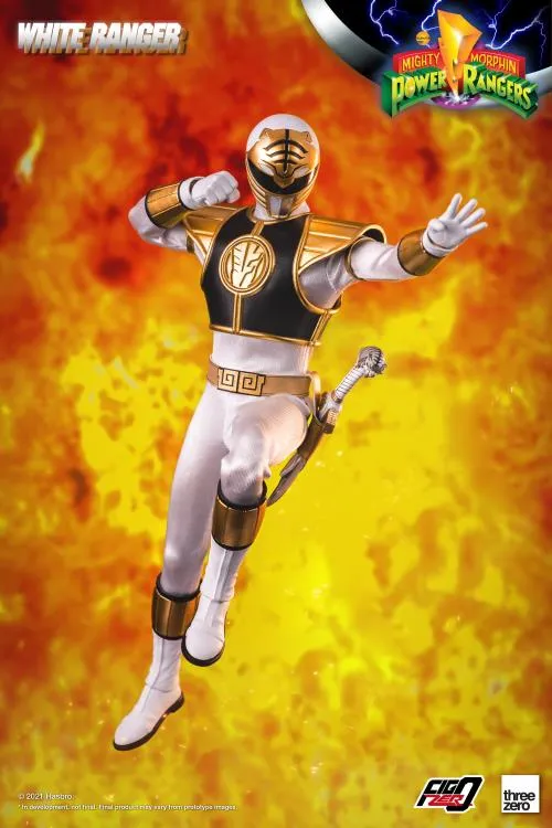 White Ranger FigZero Collectible Figure | Mighty Morphin Power Rangers | threezero