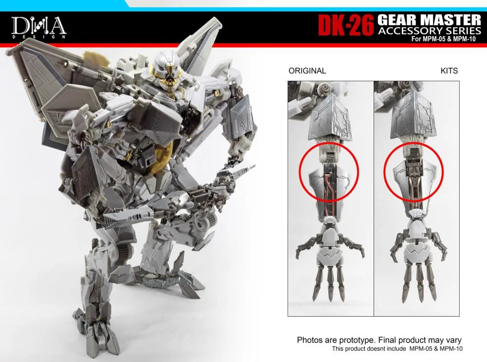 DK-26 Upgrade Kit for Transformers Masterpiece Movie Series 05 and 10 | Dna Design | Upgrade Kit