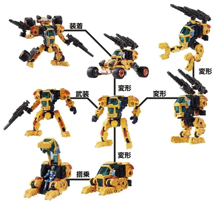 DA-81 Big Powered GV Verse Caliber Version Expansion Set | Diaclone Reboot