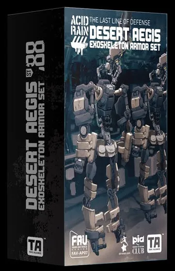 FAV-AP07 Desert AEGIS Exoskeleton Armor Set 1:18 Scale | Acid Rain FAV