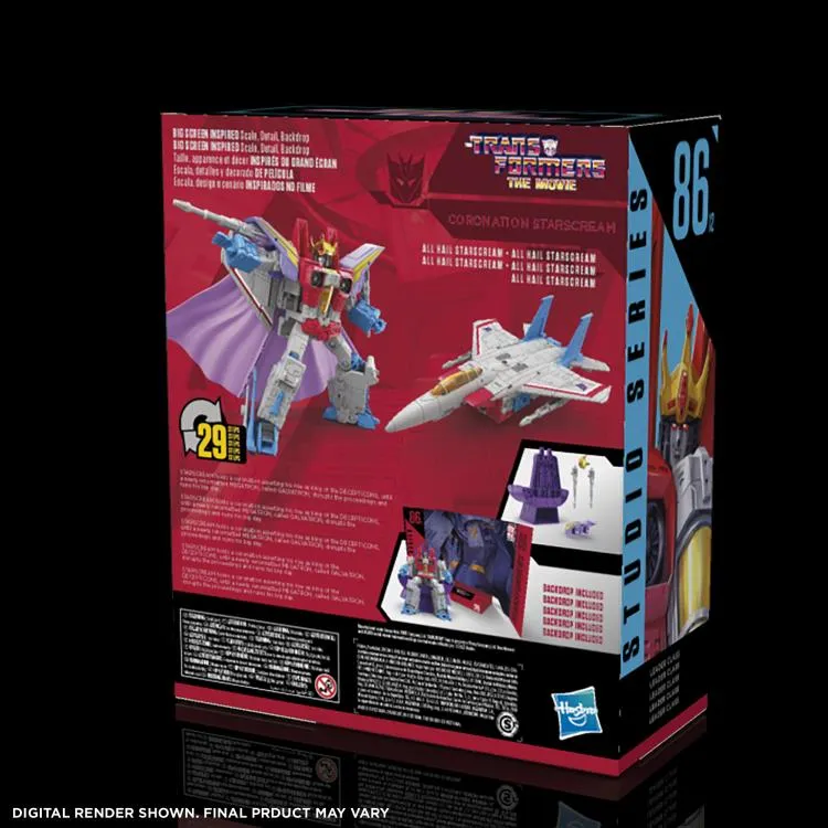 86-12 Coronation Starscream Leader Class | Transformers Studio Series | Transformers: The Movie 86