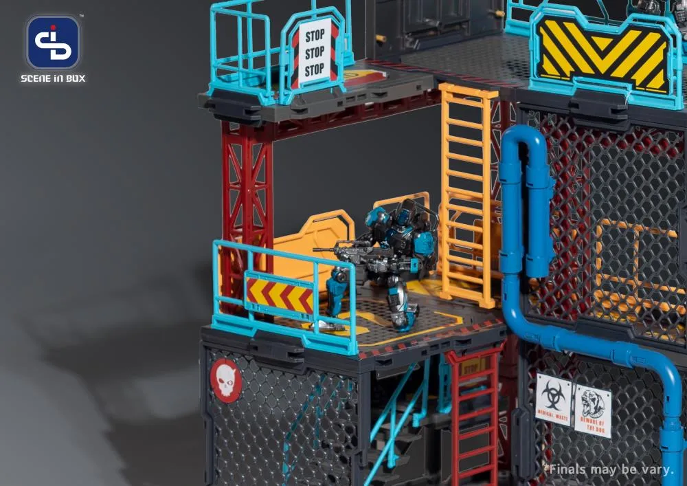 SIB-07 Industrial Depot Diorama Building Set | Scene in Box | Fresh Retro