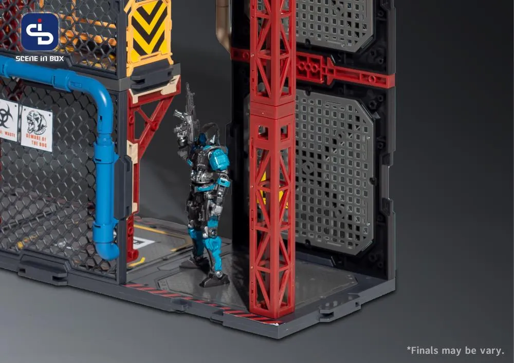 SIB-07 Industrial Depot Diorama Building Set | Scene in Box | Fresh Retro