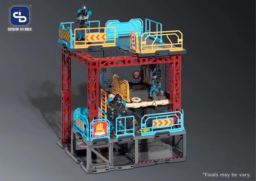 SIB-07 Industrial Depot Diorama Building Set | Scene in Box | Fresh Retro