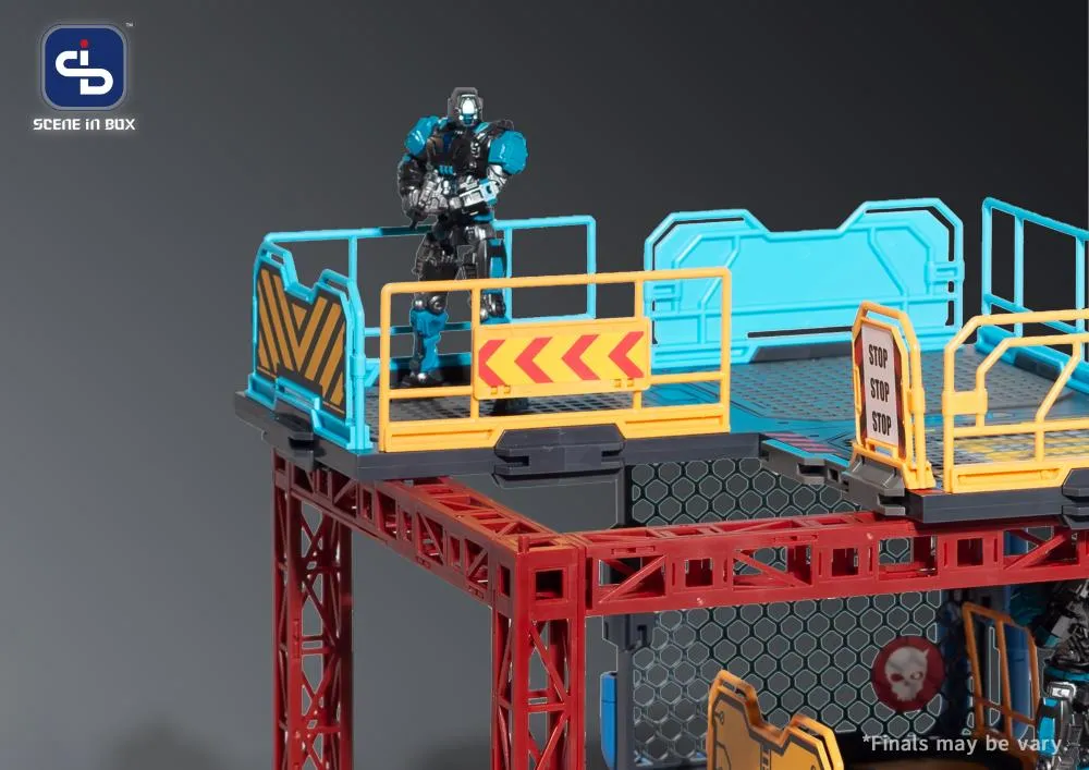 SIB-07 Industrial Depot Diorama Building Set | Scene in Box | Fresh Retro