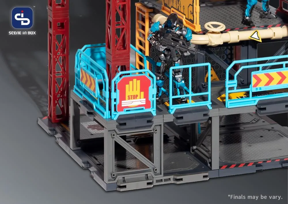 SIB-07 Industrial Depot Diorama Building Set | Scene in Box | Fresh Retro