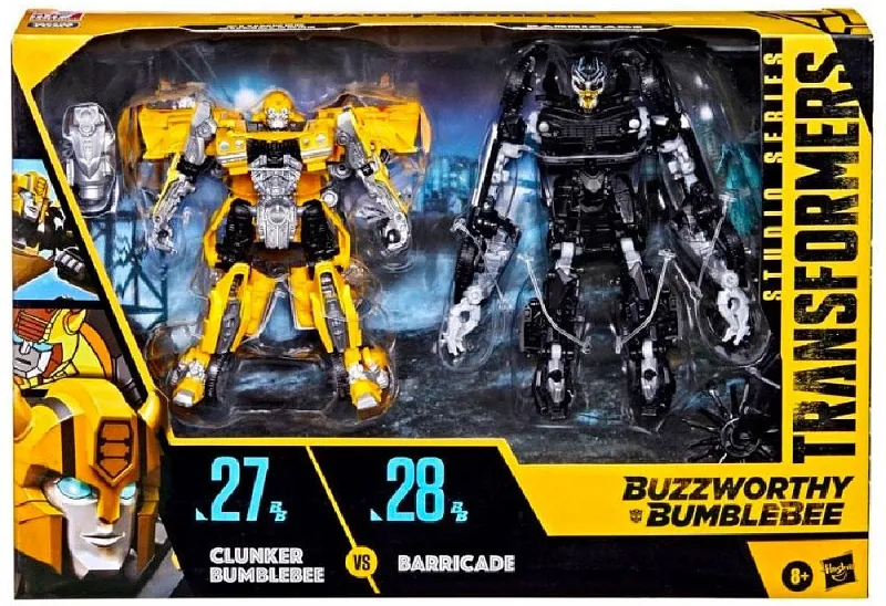 Clunker Bumblebee vs Barricade Deluxe Class | Transformers Generations Buzzworthy Bumblebee