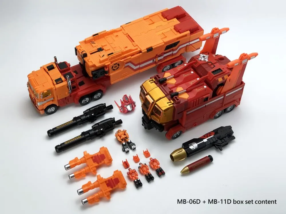MB-06D Orange Power Baser + MB-11D Orange God Armor Set | Fans Hobby