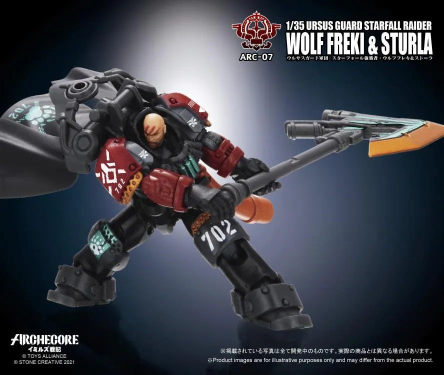 ARC-07 Ursus Guard Starfall Raider Wolf Freki and Sturla 1:35 Scale | ARCHECORE
