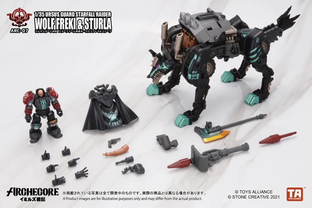 ARC-07 Ursus Guard Starfall Raider Wolf Freki and Sturla 1:35 Scale | ARCHECORE