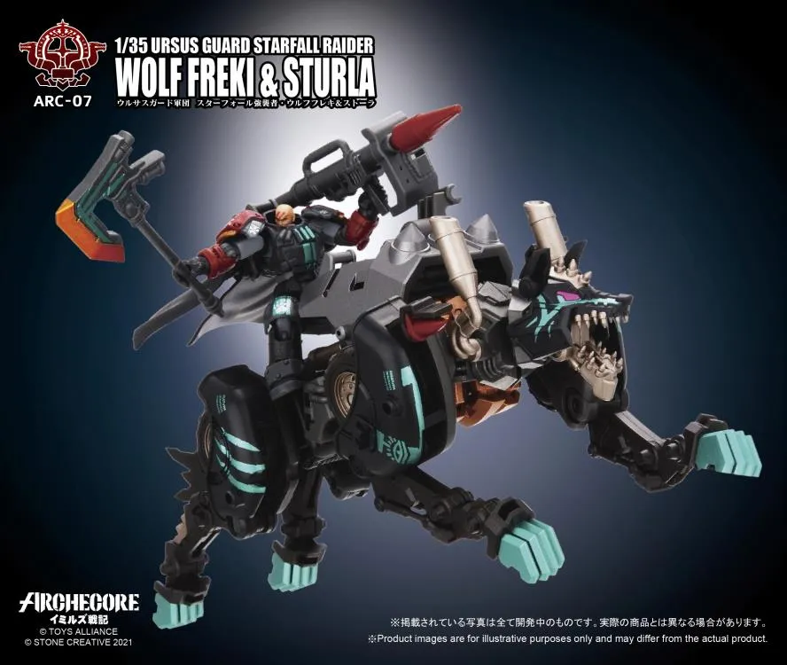 ARC-07 Ursus Guard Starfall Raider Wolf Freki and Sturla 1:35 Scale | ARCHECORE