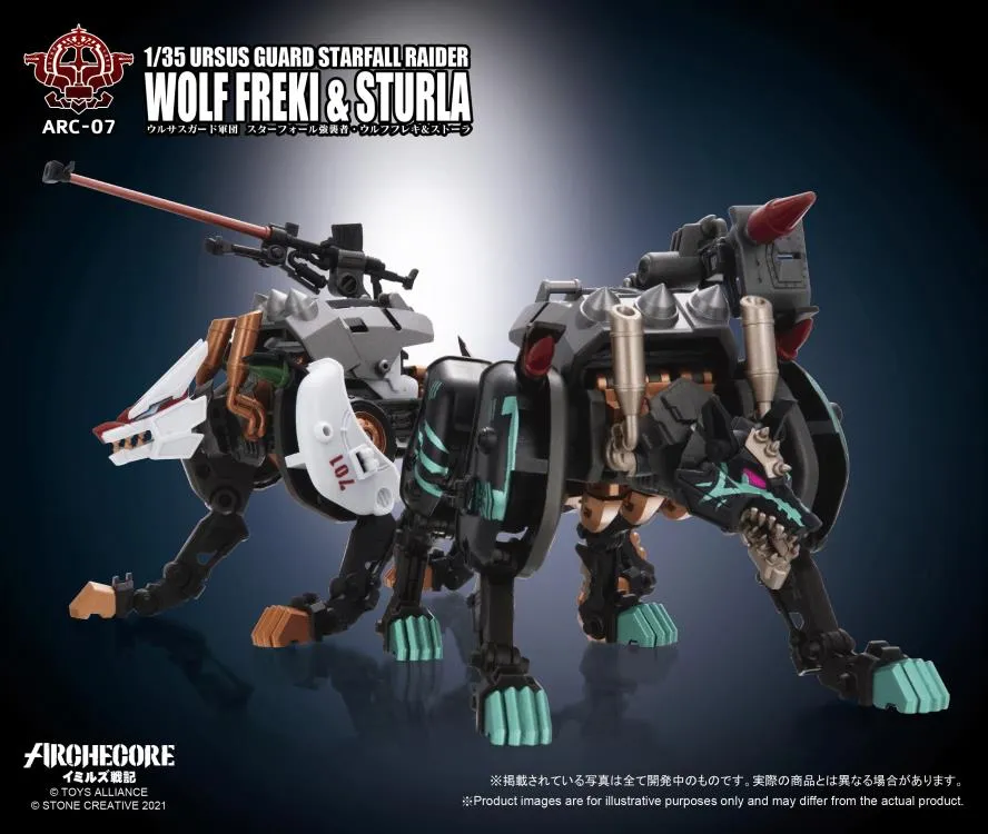 ARC-07 Ursus Guard Starfall Raider Wolf Freki and Sturla 1:35 Scale | ARCHECORE