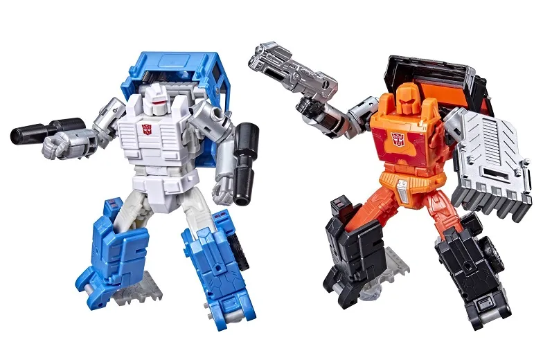 Autobot Road Ranger and Autobot Puffer Deluxe Class | Transformers Generations War for Cybertron Kingdom Golden Disk Collection Chapter 1