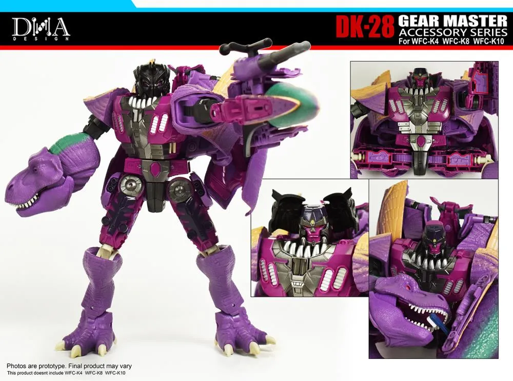 DK-28 Upgrade Kit for Transformers WFC Kingdom WFC-K4, WFC-K8, and WFC-K10 | Dna Design | Upgrade Kit