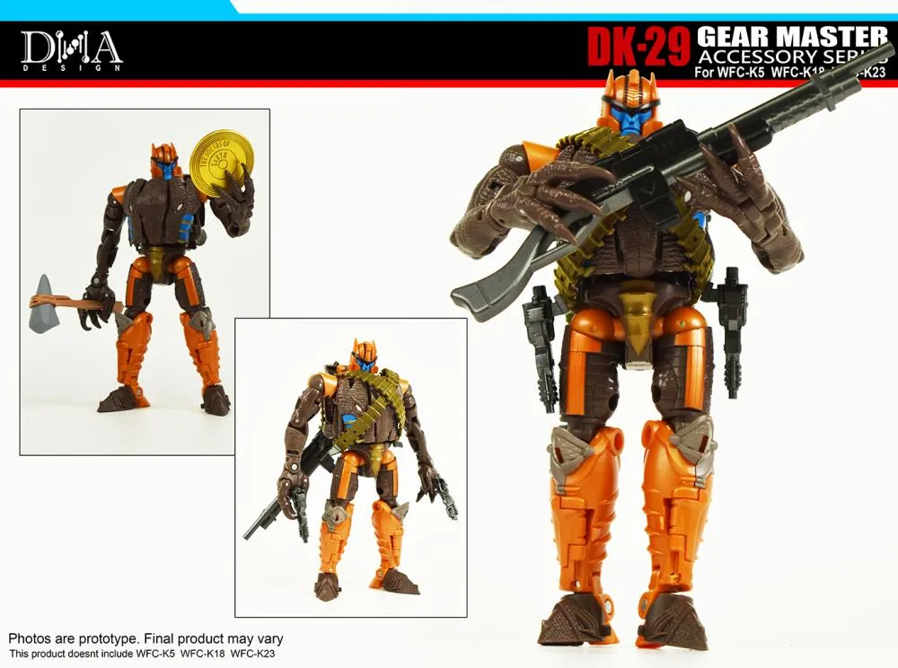 DK-29 Upgrade Kit for Transformers WFC Kingdom WFC-K5, WFC-K18, and WFC-K23 | Dna Design | Upgrade Kit