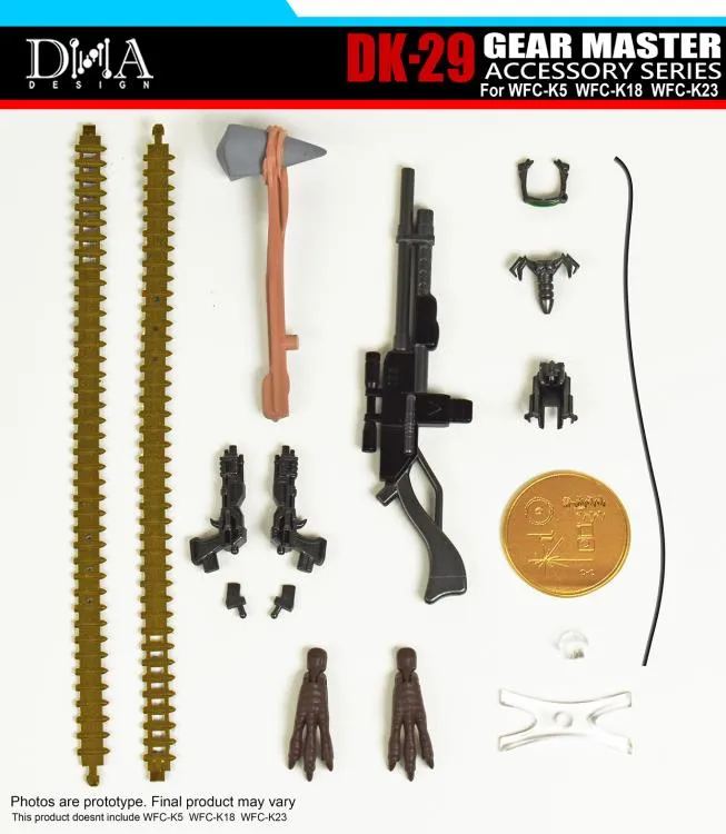 DK-29 Upgrade Kit for Transformers WFC Kingdom WFC-K5, WFC-K18, and WFC-K23 | Dna Design | Upgrade Kit