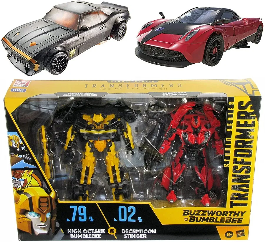 High Octane Bumblebee vs Decepticon Stinger Deluxe Class | Transformers Generations Buzzworthy Bumblebee