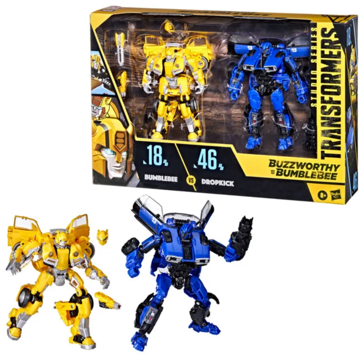 Bumblebee vs Dropkick Deluxe Class | Transformers Generations Buzzworthy Bumblebee