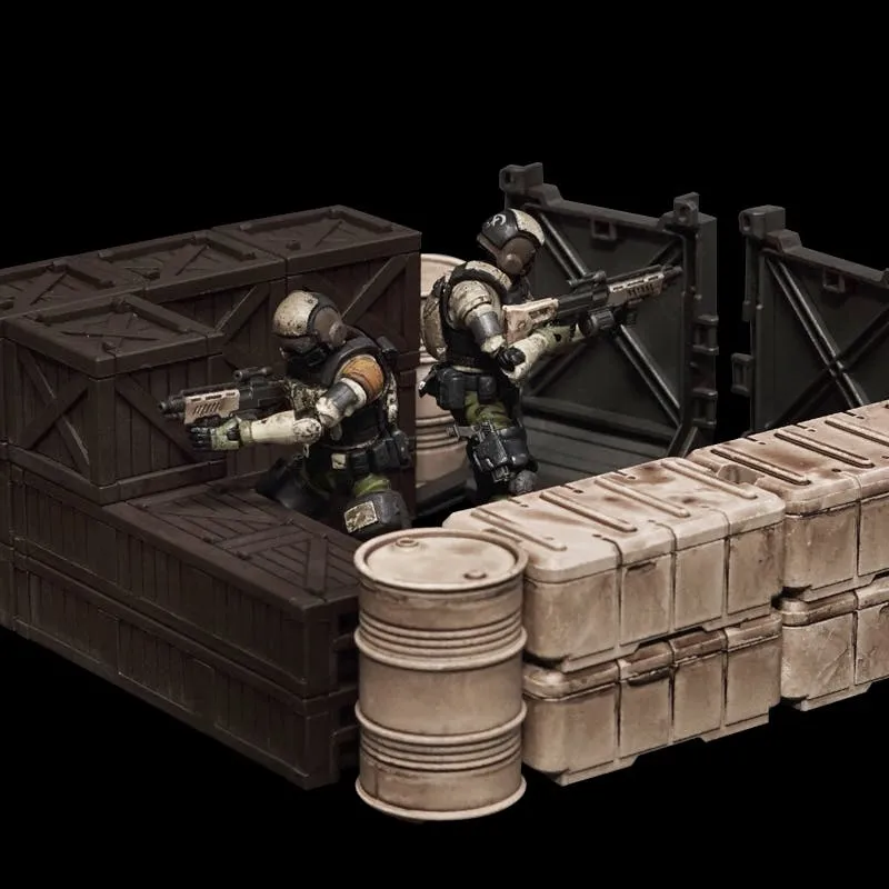 FAV-AP10 88th Campsite Decor Set 1:18 Scale | Acid Rain FAV