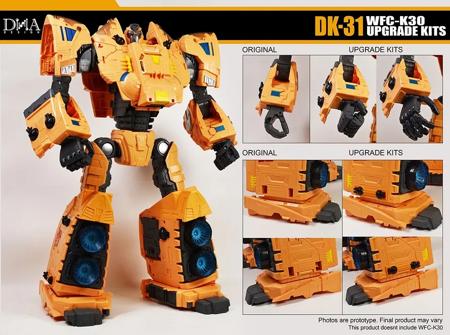 DK-31 Upgrade Kit for Transformers WFC Kingdom WFC-K30 Titan Autobot Ark | Dna Design | Upgrade Kit