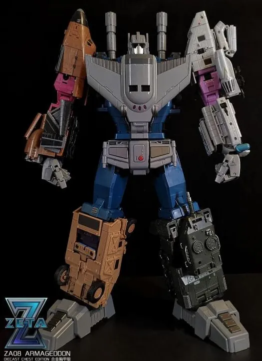 ZA-08 Armageddon Combiner Die-Cast Chest Version Set of 5 | Zeta Toys