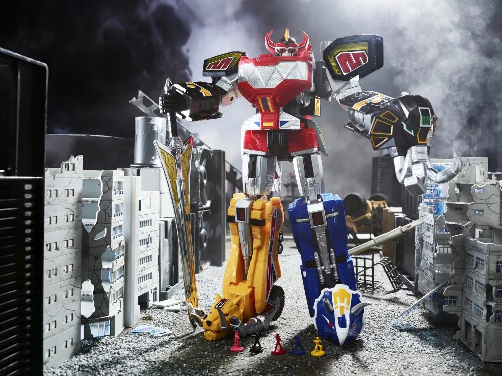 Dino Megazord Lightning Collection Zord Ascension Project 1/144 Scale | Mighty Morphin Power Rangers | Hasbro