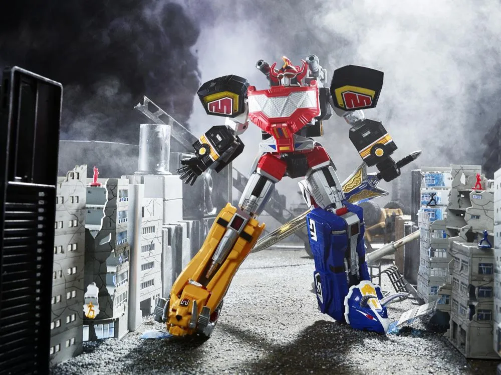 Dino Megazord Lightning Collection Zord Ascension Project 1/144 Scale | Mighty Morphin Power Rangers | Hasbro