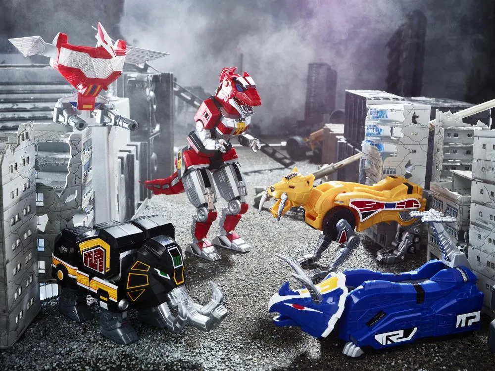 Dino Megazord Lightning Collection Zord Ascension Project 1/144 Scale | Mighty Morphin Power Rangers | Hasbro