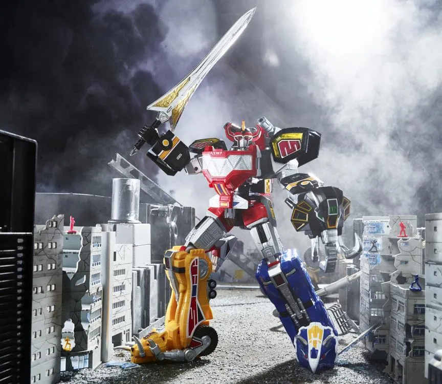 Dino Megazord Lightning Collection Zord Ascension Project 1/144 Scale | Mighty Morphin Power Rangers | Hasbro