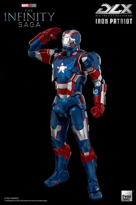 Iron Patriot 1:12 Scale Figure | Threezero The Avengers Infinity Saga DLX