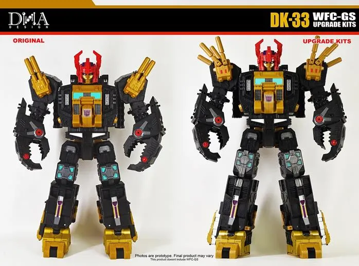 DK-33 Upgrade Kit for Transformers Generations Selects WFC Trilogy Black Zarak | Dna Design | Upgrade Kit