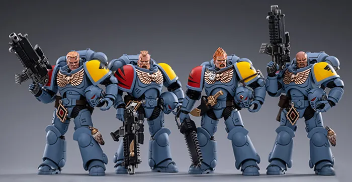 Space Wolves Battle Pack Set of 4 1/18 Scale | Warhammer 40K | Joy Toy