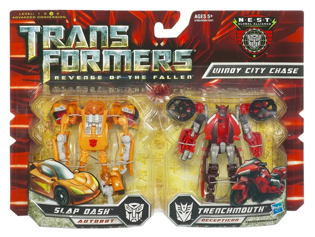 Scout Class Slap Dash and Trenchmouth Windy City Chase Exclusive | Transformers 2 ROTF Revenge of the Fallen