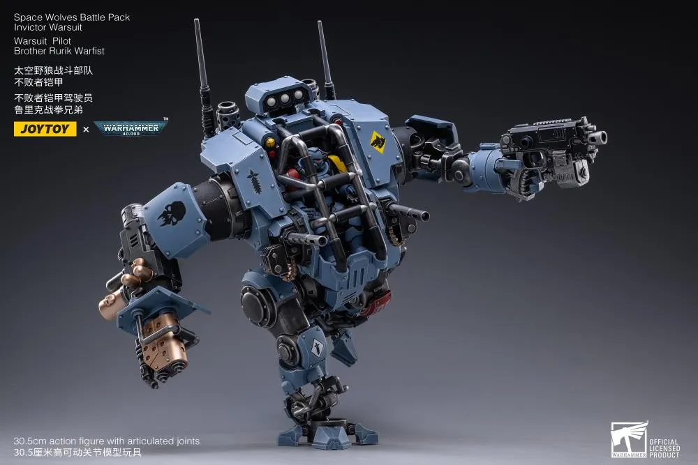 Space Wolves Invictor Warsuit 1/18 Scale | Warhammer 40K | Joy Toy 