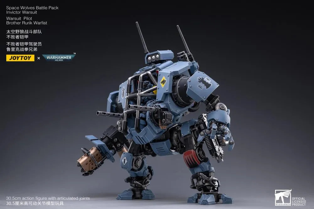 Space Wolves Invictor Warsuit 1/18 Scale | Warhammer 40K | Joy Toy 