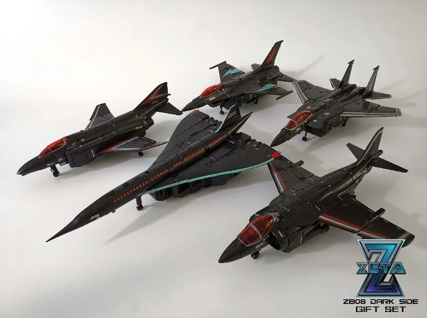 ZB-08 Dark Side Superitron Combiner Set of 5 | Zeta Toys