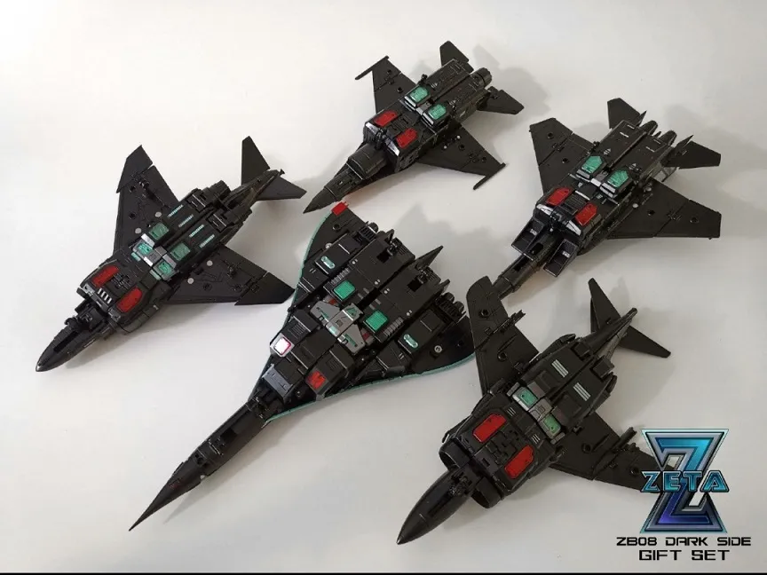 ZB-08 Dark Side Superitron Combiner Set of 5 | Zeta Toys