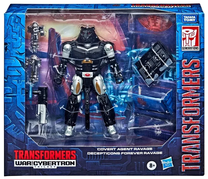 Deluxe Class Covert Agent Ravage and Micromaster Decepticons Forever Ravage | Transformers Generations