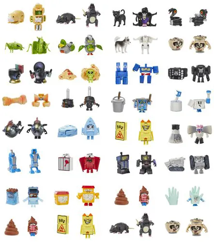 Custodial Crew and Pet Mob Set of 32 | Transformers BotBots