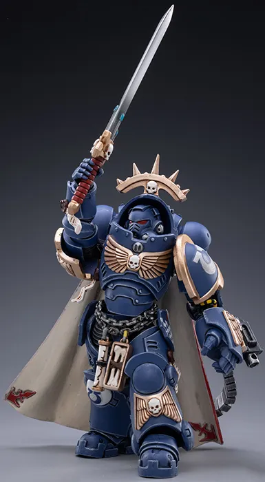 Ultramarines Primaris Captain Gravis Armour Voltain 1/18 Scale | Warhammer 40K | Joy Toy 